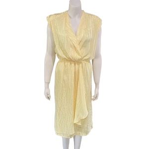 Vintage 1980's Yellow Custom Made Dress